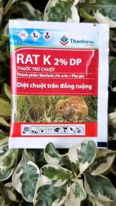 [THIEN THINH SHOP] Thuốc trừ chuột Rat K 2% DP hiệu quả cao kéo dài gói 10gram