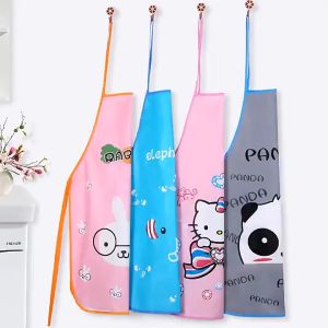 Cute Cartoon Kitchen Apron Home Cleaning Apron Anti Oil Cooking Waterproof Bib Apron For Adults Household Cooking Apron