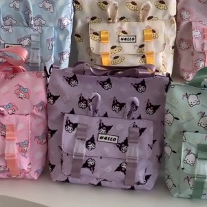 Sanrio Canvas Bag  Cartoon Student Cute Fashion Waterproof