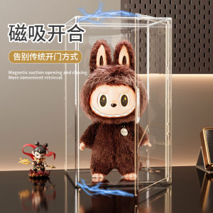กล่องเก็บของ Acrylic Zimomo ผู้นำใหญ่พองน้ำพลาสติกใส Laubu นางฟ้า กล่องเก็บของแบบเปิดหน้าด้วยแม่เหล็ก กล่องเก็บของแบบโชว์