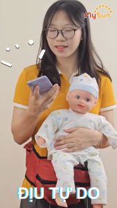 Đai địu cho trẻ em bé 1 2 3 tuổi ngồi đi xe máy an toàn - MySun