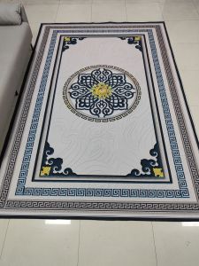 New Chinese Carpet Living Room Chinese Style Sofa and Tea Table Bedroom Bedside Blanket Full Tea Room Floor Mat Large Area Customization