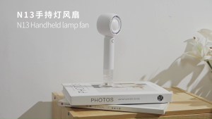 [✅SG Ready Stock] Portable Handheld Fan USB Rechargeable  Mini Fan 3 Gear Strong Wind Outdoor Fan with Light Hook 发光小风扇