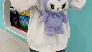 Balo Thời Trang Thú Bông Sanrio Kuromi Lớn phong cách Nhật Bản dễ thương cá tính