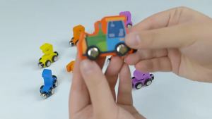 BW-M393 Mainan Puzzle Kereta Magnet / Mainan Mobil Mobilan Kereta Api Train Edukasi Wooden Toys