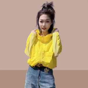 Summer Short Lightweight Breathable Girls Sun Protection Clothes Outerwear European Style Fashionable Thin Coat for Women