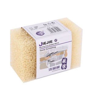 Imitation Luffa Dish-Washing Sponge Large Hole Dishwashing Cotton Kitchen Cleaning Decontamination Brush Not Contaminated with Oil Pot Spong Mop Sink