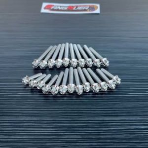 น็อตแคร้งเครื่องหัวเฟือง ดรีม125/Demon125/W125iปลาวาฬบังลมsr 23ตัวงานเลสแท้