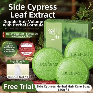 Lucenbase | Ustman Herbs & Polygonum Multiflorum Hair Solid Shampoo Dandruff Control And Breakage Prevention