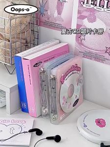 Retro DISC CD Photocards Collect Book Idol Photo Album Cards Holder 80Pockets Kpop Fans Gifts