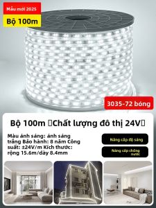PAIMIJI | Dải Đèn LED Trắng Sáng Chống Nước Dùng Ngoài Trời 220V