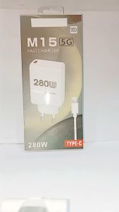 Charger HP For SMSNG M15 5G Fast Charger 280w  Batok Adapter + Kabel USB Fast Charging