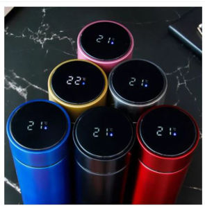 ACB Thermos Lid Mug Vacuum Flask Smart Touch Screen Cup Stainless Steel Car Bottle Insulation Kettle LCD Display Temperature