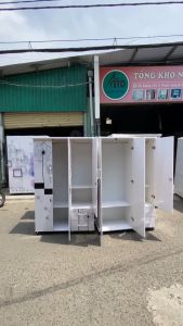 TỦ QUẦN ÁO 3 CÁNH NHỰA ĐÀI LOAN FREE SHIP tủ nhựa đài loan đựng quần áo cao cấp giao nhanh hcm bd đn