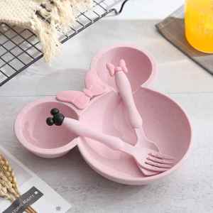 gumahus | Baby & Toddler Durable Dinnerware Set with Plate Bowl and Chopsticks