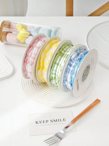 Bubbly Pleated Ribbon Fish Tail Veil Floral Art Bouquet Gift Box Packaging Butterfly Knot Bubble Crepe Ribbon Home Sewing DIY Materials