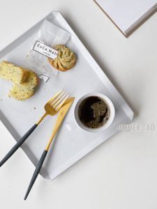 Genuine Goods Cutipol Officially Authorized Goa BlueGold Blue Gold-Plated Western Tableware Dessert Fork Coffee Spoon