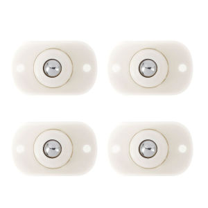 4/8/12 Cái Bánh Xe Đa Năng Tự Dính Bánh Xe Đa Năng Bánh Xe Nội Thất Bằng Thép Không Gỉ 360 °   Bánh Xe Xoay Cho Chuyển Động Mượt Mà