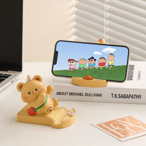 Butter bear mobile phone holder cute creative office desk good things desktop decoration ornaments birthday gifts