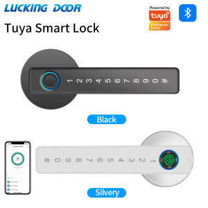Support Tuya AppFingerprint Lock Financial level Electronic Indoor Lock Password/Key/Tuya APP/Bluetooth Unlock Bathroom Bedroom