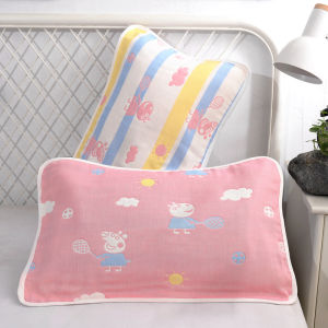 ปลอกหมอนเด็กเพียว ผ้าฝ้าย แพ็คเดี่ยว ระบายอากาศได้ดี ผ้าซับเหงื่อ เด็กทารก ผ้าขนหนูรองหมอน 3555 ซม XUNYAR ชุดเครื่องนอนที่ให้ความสบาย