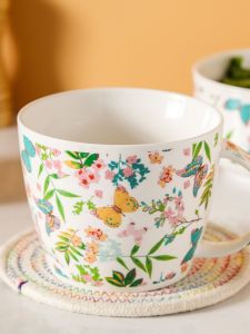 Rustic Ceramic Instant Noodles Bowl with Lid Single Piece for Students Dormitory Home Office Workers Canteen Meal Box