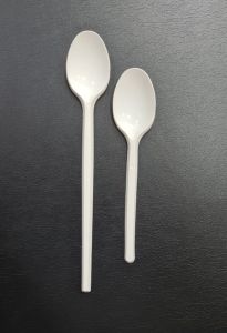 Gói 50 muỗng nhựa dùng một lần muỗng nhựa trà sữa muỗng nhựa cán dài 20cm