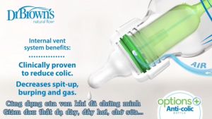 [ 43005 ] Combo 3 Bình sữa Dr.Browns cổ thường tùy chọn 120ml nhựa PP