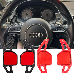For Audi A3 S3 8V A4 S4 A5 S5 B8.5 A6 S6 A7 S7 C7 Q5 Q7 2013 2014 2015 2016 Carbon Fiber Print Steering Wheel Paddle Shifter