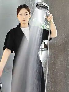 Vòi Sen Tăng Áp Phun 3 Chế Độ Nước Kích Thước Lớn Bấm Để Chuyển Đổi Giao Diện Chung