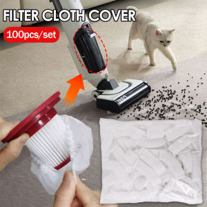 YESPERY 100Pcs Disposable Vacuum Cleaner Filter Dust Bag Non Woven Filter Mesh Cover Universal Eelastic Sleeve Vacuum Cleaner Accessories