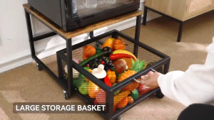 Ref Stand with Wheels Heavy Refrigerator Shelf Rack with Drawer Mini Refrigerator Table Stand Multifunctional Rack Washing Machine Rack Stand Microwave Rack Stand Printer Rack Stand Bedside Table Side Table