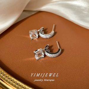 Shine Galaxy Super Shiny Diamond Ear Cuff for Women No Piercing round Face Mosquito Coil Tray Ear Clip on Fashion Jewelry