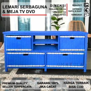 LEMARI RAK 6 MODEL 5 TV DAN DVD MOTIF RANTAI WARNA WARNI ROTAN SINTETIS MURAH / LACI SERBAGUNA MODERN / RAK PENYIMPANAN BAJU /BERKAS MEJA TV  DVD MINIMALIS TERMURAH 2023