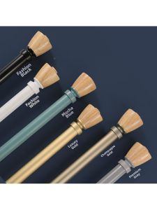 YYBAIO | Reinforced Solid Wood New Chinese Style Curtain Rod