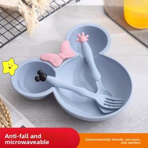 gumahus | Baby & Toddler Durable Dinnerware Set with Plate Bowl and Chopsticks