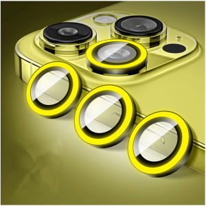 2-3Pcs Night Light Luminous Metal Glass Camera Lens Protector For 17 Air 16 15 14 13 11 Pro Max Plus 12 Mini Ring Len Case Cover