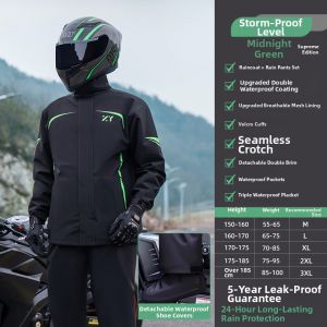 ZHENGYU | Rainproof Riding Raincoat Adult