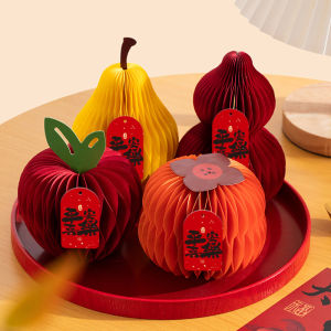 New Year Spring Festival Gourd Ornament 2026 Horse Year Hanging Decoration Festive Atmosphere Setup Cartoon Style Cardboard Material