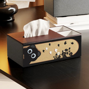 Hộp Đựng Khăn Giấy Da Cổ Điển Sang Trọng Hộp Đựng Đồ Dùng Gia Đình Phòng Khách Hộp Đựng Đồ Dùng Đa Năng Sáng Tạo Hộp Đựng Điều Khiển Từ Xa