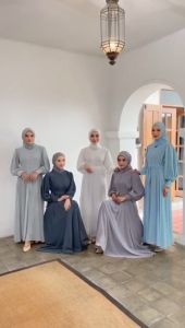 Gamis Nazira Wanita - GMW370 Bahan Crinkle Airflow Ukuran LXLXXL Gamis Wanita Busui GWENFIORA