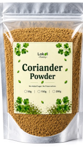 250mL Bottle Lokal Pantry Coriander Powder | Premium Ground Spice | Natural Cooking Ingredient for Curries Marinades Soups Sauces Rice Vegetables Meat Poultry Seafood Baking Homemade Spice Blends & Everyday Culinary Use