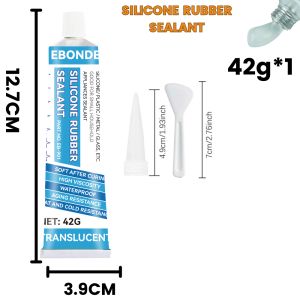 Silicone Rubber Sealant Waterproof Adhesive for Bonding Silicone/ Plastic/ Metal /Glass Good for Household Appliances Sealant