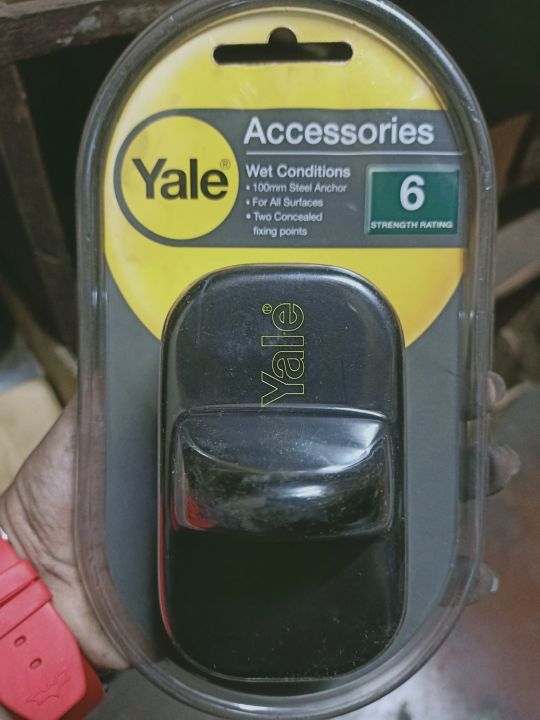 thumbnail image 2 of Yale 60mm Steel Padlock Anchor – Concealed Fixing For Outdoor Security (Black) 2 of 2