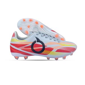 Sepatu Bola Ots Catalyst Hyper IN White Orange Free Kaos Kaki Dan Deker