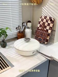 MODERN SWEETHOME | Titanium Ceramic Non-stick Coating Electromagnetic Stove Frypan