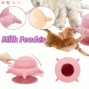 Puppy Nipple Milk Feeder Cat Baby Feeding Silicone Nipples Bowl Bionic Self Feeding Device