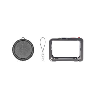 Metal Frame Camera Cage for DJI OSMO ACTION 6 with Cold Shoe 1/4 Hole Metal Cage Multifunctional Extension Accessory