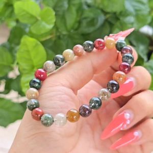 Q2019 Vòng Thạch Anh Ưu Linh Đa Sắc 8li không kén mệnh - Phong Thuỷ TUDO