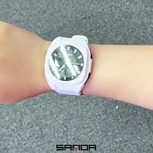SANDA 6268 Sports Electronic Watch Men Multifunction Outdoor Students Wristwatch Alarm Clock Waterproof Luminous Digital Watches